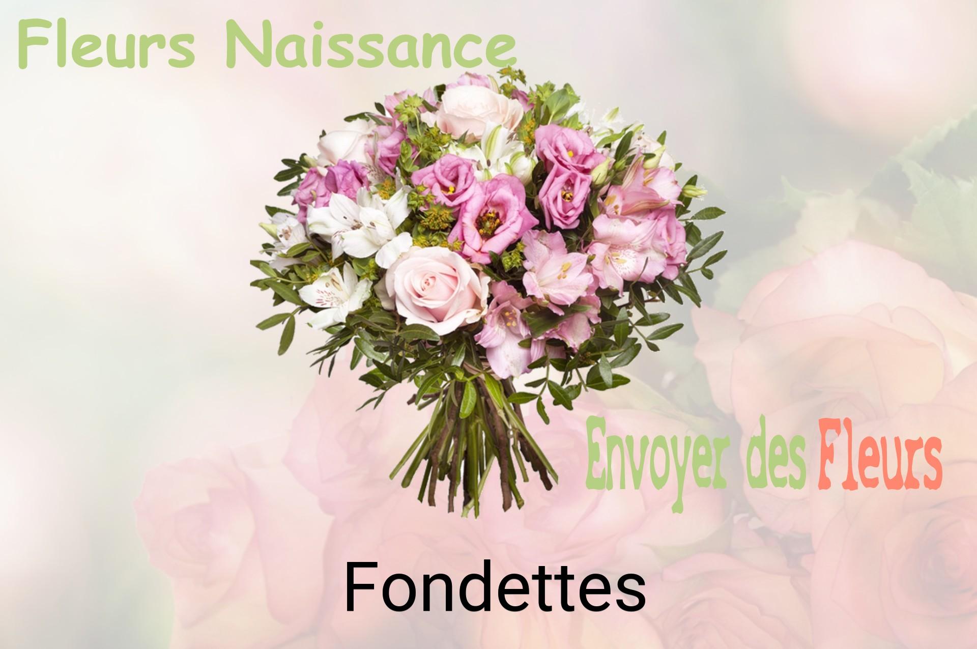 Bouquet de fleurs de naissance livré à Fondettes